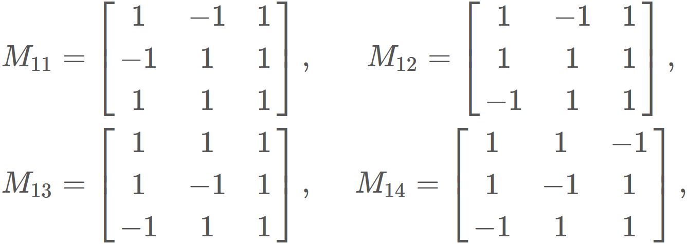 determinant of a 4x4 matrix